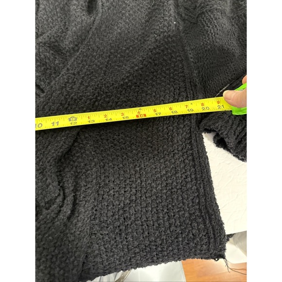 NWT Free People Cozy With You Drape Oversized Pullover Sweater Black F2 - Picture 5 of 6